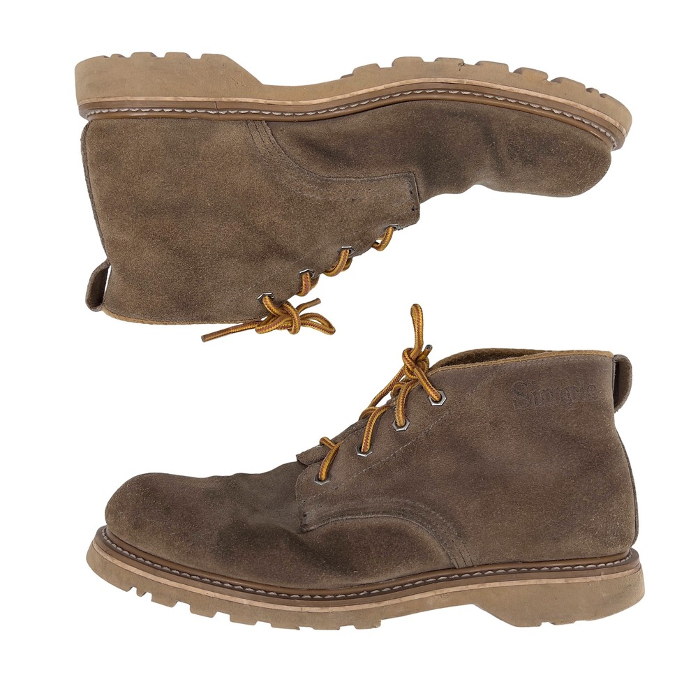 Simple Shoes Suede Desert Boots Chukkas‎ Mens Size 9 Brown Lace Up Oil Resistant